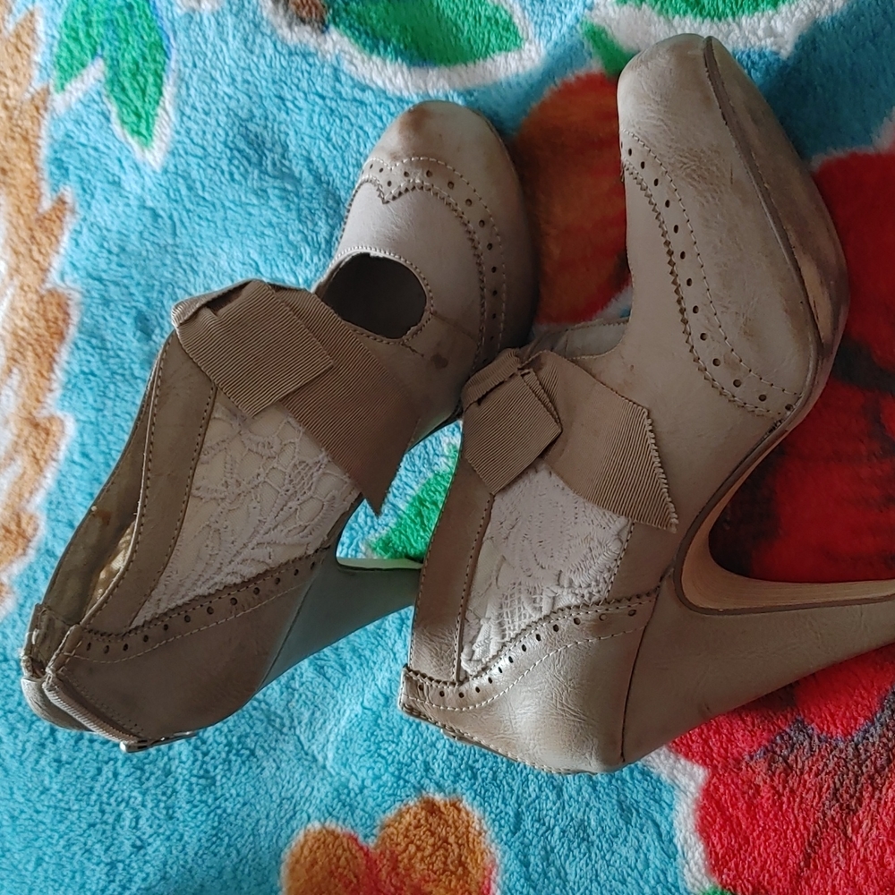 Distressed Mary Jane Bootie